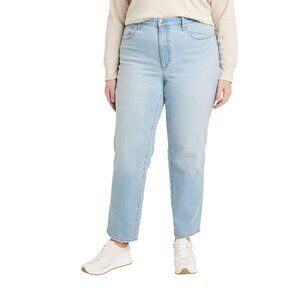 NWT Universal Thread High-Rise 90s Straight Jeans 88007520 Light Wash Blue 17